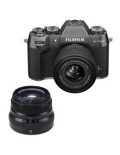 PACK FUJI X-T50 CHARCOAL SILVER + XC 15-45MM + XF 35/2 R WR