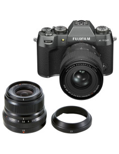 PACK FUJI X-T50 CHARCOAL SILVER + 16-50/2.8-4.8 R LM WR + XF 23/2.0 WR