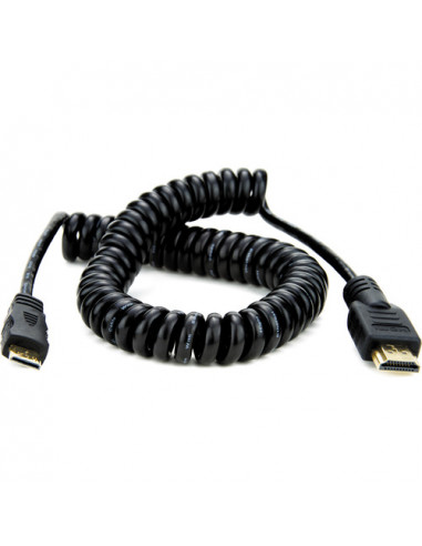 CABLE ATOMOS MINI HDMI TO FULL HDMI COILED 50CM