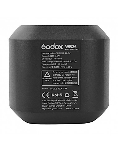Batterie GODOX pour flash AD600PRO WB26 2600mah