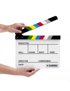 CLAP DE CINEMA CARUBA VELLEDA COULEUR DIM.29.8x24,5 CM