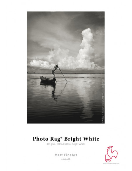 PAPIER HAHNEMUHLE PHO.RAG BRIG. WHI. 310GRS A3+ 25f