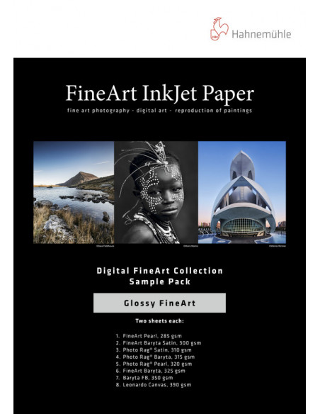 PAPIER HAHNEMUHLE PHOTO RAG SATIN 310GRS A4 25f