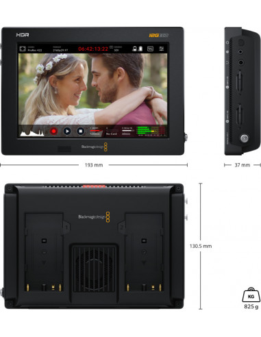 ENREGISTREUR Blackmagic Video Assist moniteur 7" 12G