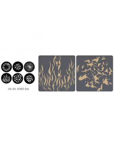 kit de 6 Gobos GODOX pour SA-P/1 (S30/S60) SA-09